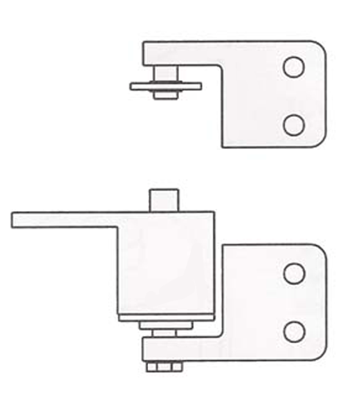 Doorware.com Box Clamp Mount Gravity Door Pivot Hinge, Bommer 7411