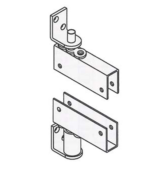 Doorware.com Box Clamp Mount Louvered Door Gravity Pivot Hinge, Bommer 7514