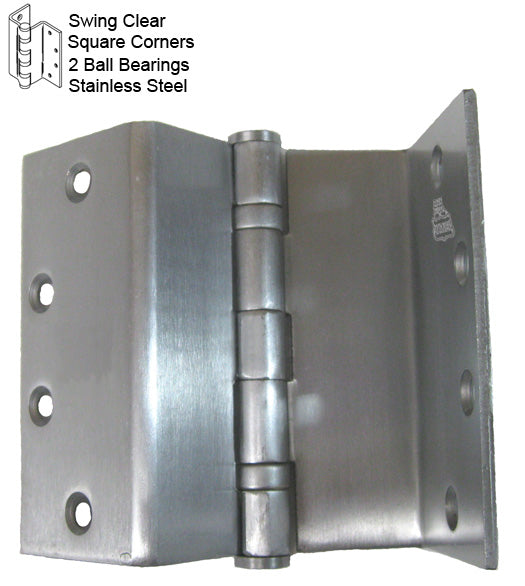 Doorware.com 4-1/2 Inch Stainless Steel Swing Clear Hinge, Bommer BB5022-045R