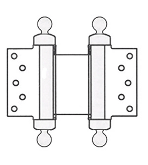 Doorware.com 7 Inch Half Surface Double Acting Spring Hinge with Ball Tips, Pair, Bommer CL3023-7