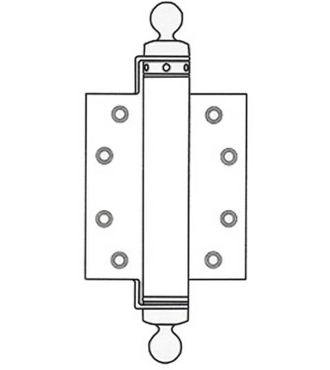 Doorware.com 6 Inch Spring Hinge with Ball Tips, UL Fire Rated, Pair, Bommer CL4030-6