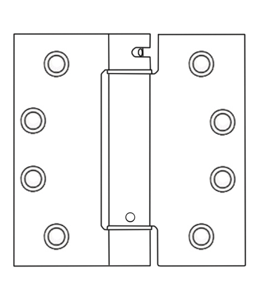 4 x 4 x Square Corners Spring Hinge, Pair, Bommer LB4310-400