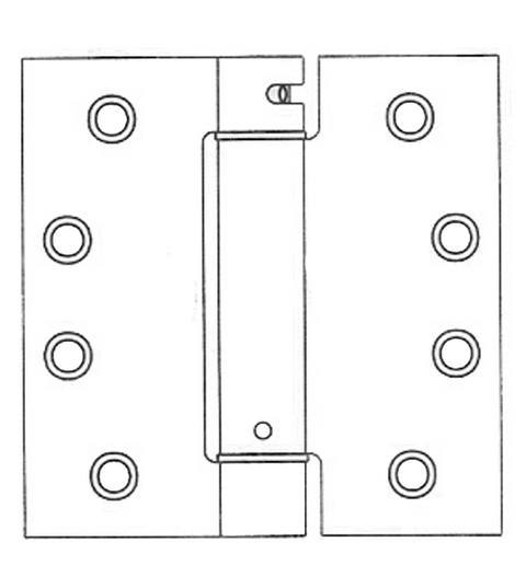 4 x 4  x Square Corners Heavy Duty Spring Hinge, Pair, Bommer LB4310C-400