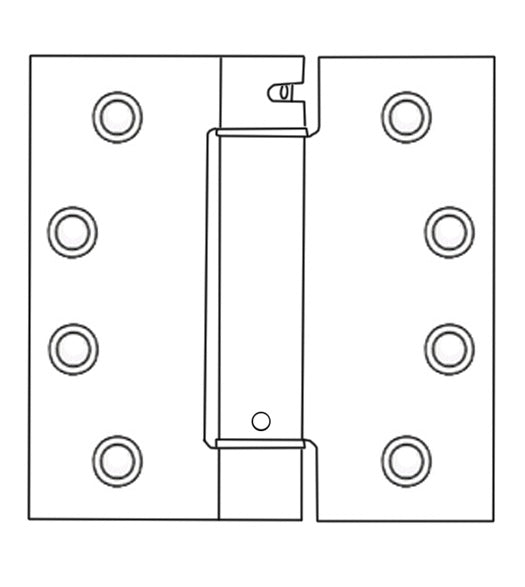 4-1/2 x 4 x Square Corners Spring Hinge, Pair, Bommer LB4310C-454