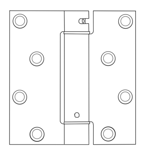 Doorware.com 4 x 3-3/4  Peachtree Door Spring Hinge, Pair, Bommer LB4350-400