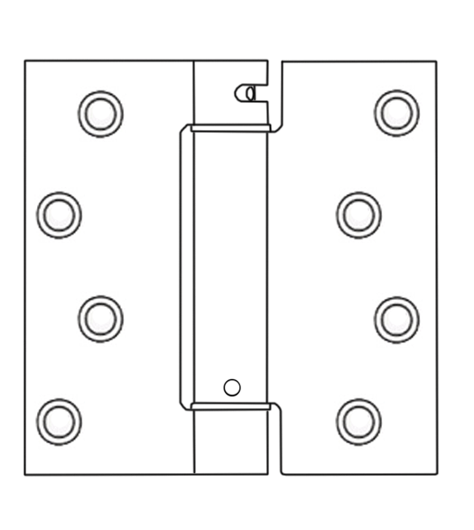 4 x 4 x Square Corners Castlgate Door Spring Hinge, Pair, Bommer LB4362-400