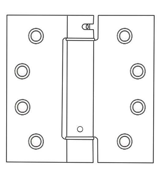 4-1/2 x 4-1/2 x Square Corners Spring Hinge, Pair, Bommer LB4310C-450
