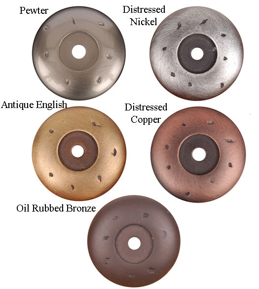 Distressed Cabinet Knob Round Rose, RK International BP-486