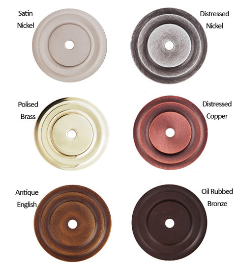 1-5/8 Inch Round Stepped Cabinet Knob Rose, RK International BP-7821