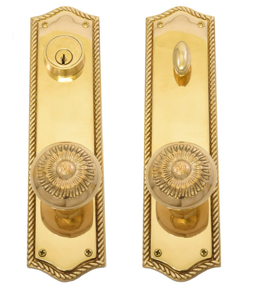 Doorware.com Trafalgar Entry Set, Brass Accents D06-K250