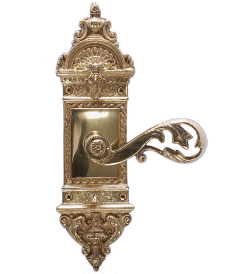 Doorware.com Ornate L'Enfant Leverset, Brass Accents D04-K561-CHA