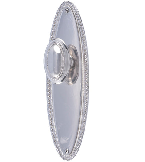 Doorware.com Oval Beaded Revere Latchset, Brass Accents D05-K650-RVR