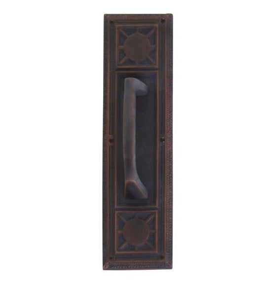 Nantucket Solid Brass Pull Plate, Brass Accents A04-P7201