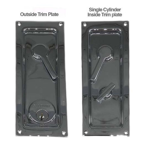 Doorware.com Keyed Sliding or Pocket Door Lock, Baldwin 8590-260