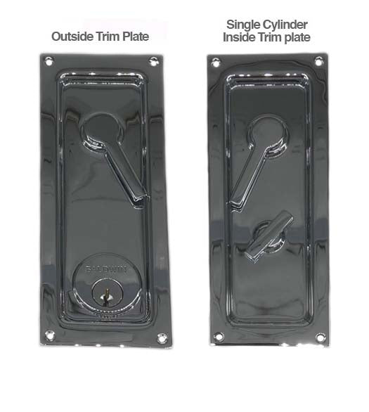 Doorware.com Keyed Sliding or Pocket Door Lock, Baldwin 8590-260