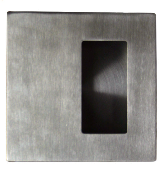 4-5/16 Inch Square Flush Pull with Offset Grip, JNF FP224-110-630