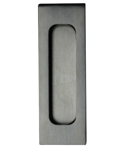 4-11/16 Inch Rectangular Satin Stainless Steel Flush Pull, Canaropa JNF-FP228-120-630