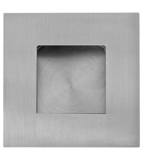 2-3/8 Inch Square Stainless Steel Flush Pull