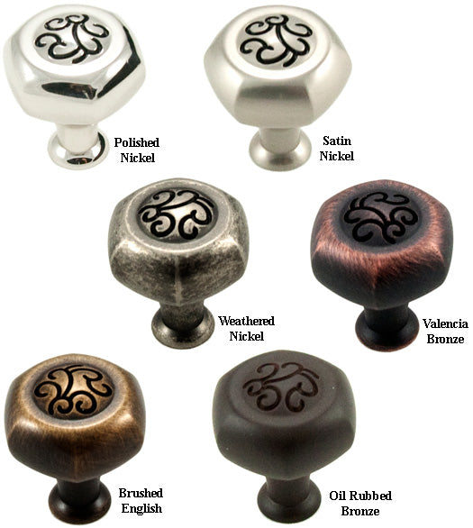 Swirl Design Palermo Cabinet Knob, RK International CK-115