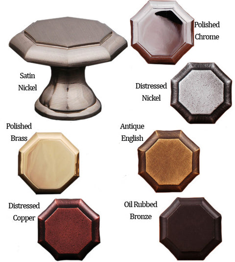 Octagonal Cabinet Knob, RK International CK-3252