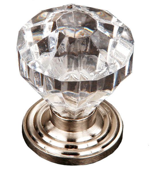 Diamond Cut Acrylic Cabinet Door Knob, RK International CK-3AC