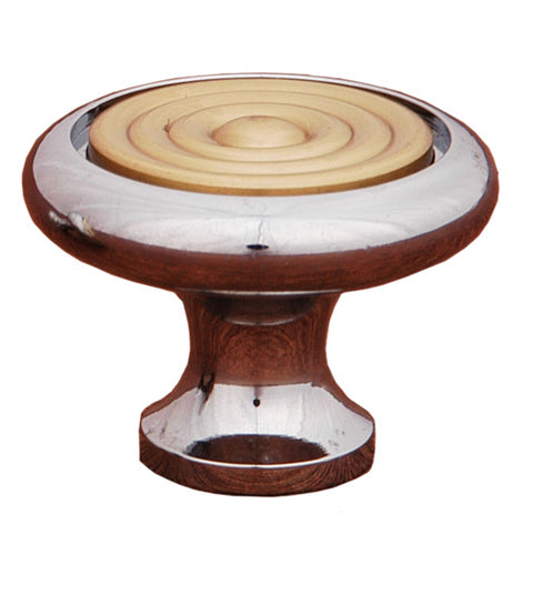 Retro Cabinet Knob with Riveted Brass Top, RK International CK-4248