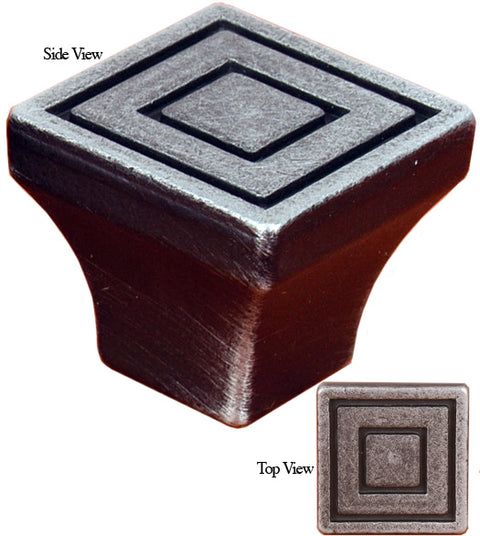 Contemporary Square Cabinet Knob, RK International CK-771