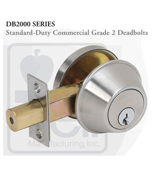 Doorware.com Grade 2 Standard Duty Commercial Door Deadbolt DB2000 Tell Manufacturing
