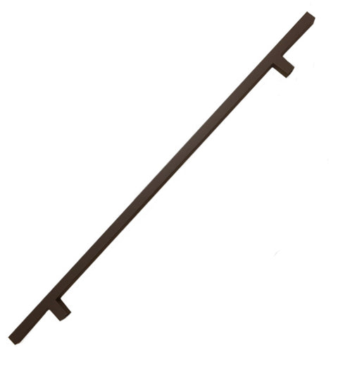 Oil Rubbed Bronze 3 Foot Center to Center Square Door Pull, DWD-SQPULL48-613