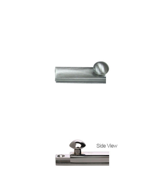 2 Inch Concealed Screw Surface Bolt, Deltana 2SBCS
