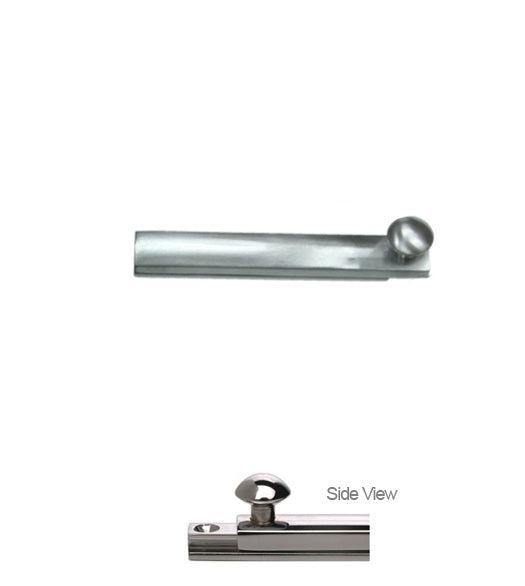 4 Inch Concealed Screw Surface Bolt, Deltana 4SBCS