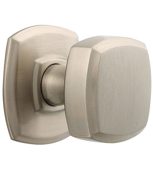 Square Knob With Matching Rose, Baldwin 5011