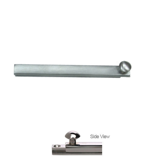 6 Inch Concealed Screw Surface Bolt, Deltana 6SBCS