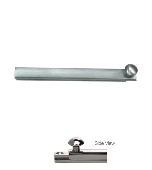 6 Inch Concealed Screw Surface Bolt, Deltana 6SBCS