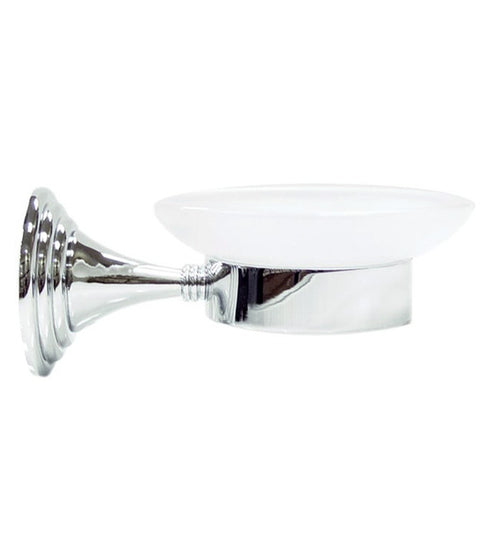 Doorware.com Classic Oval Glass Wall Mounted Soap Dish, Deltana 98C2012