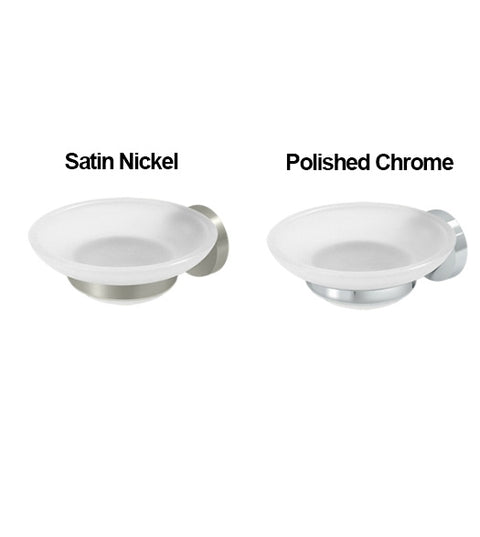 Modern Glass Wall Mounted Soap Dish, Deltana BBN2012
