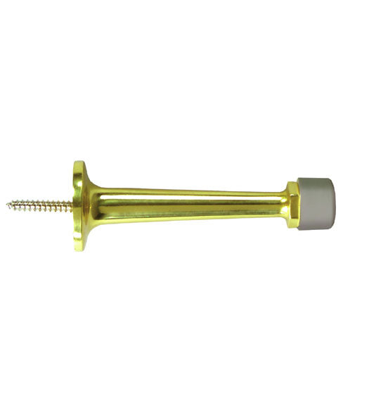 Solid Brass 3-1/4 Inch Baseboard Door Bumper, Deltana BDS30