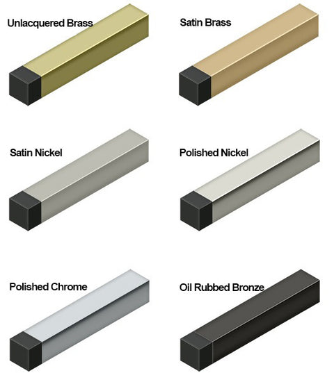 4 Inch Square Baseboard Door Bumper, Deltana BDSS40