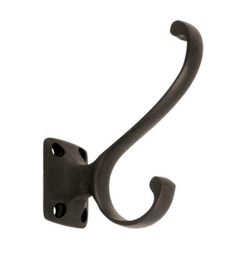 Solid Brass Heavy Duty Coat And Hat Hook, Deltana CAHH35
