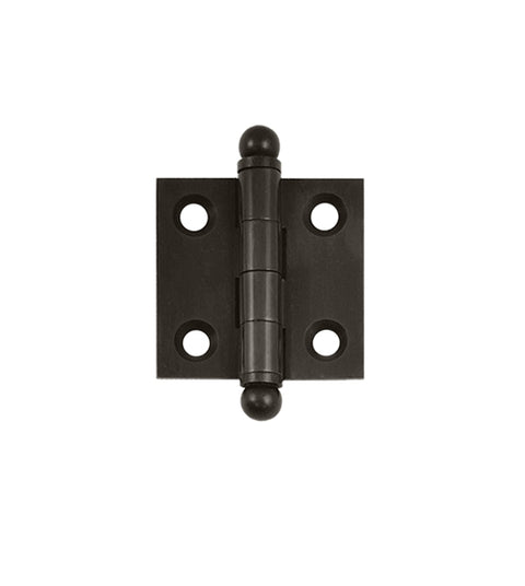 1.5 Inch Square Solid Brass Cabinet Hinge, Pair, Deltana CH1515