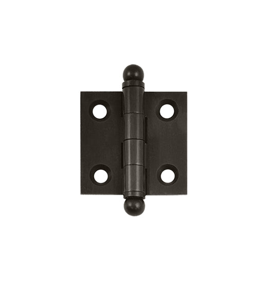 1.5 Inch Square Solid Brass Cabinet Hinge, Pair, Deltana CH1515