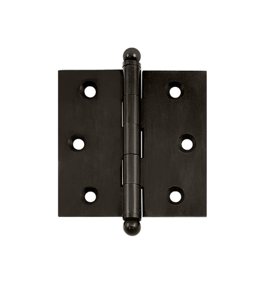 2-1/2 Inch Square Solid Brass Cabinet Hinge, Pair, Deltana CH2525