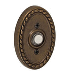 Doorware.com Oval Rope Rose Doorbell Button, Fusion  B-EL-B9