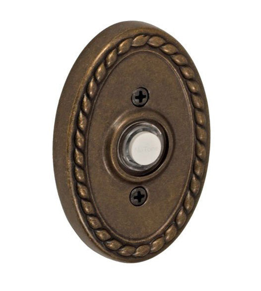 Doorware.com Oval Rope Rose Doorbell Button, Fusion  B-EL-B9