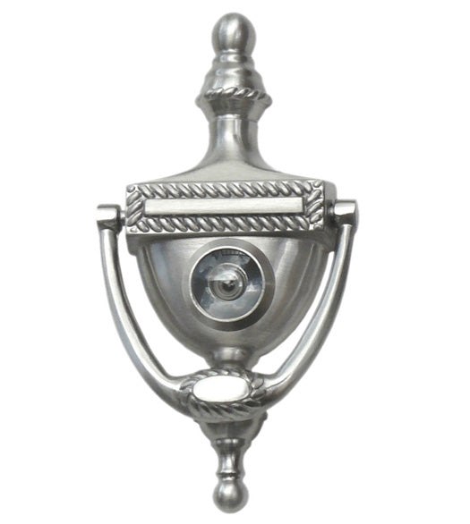 Victorian Rope Viewer Door Knocker, Deltana DKV6R