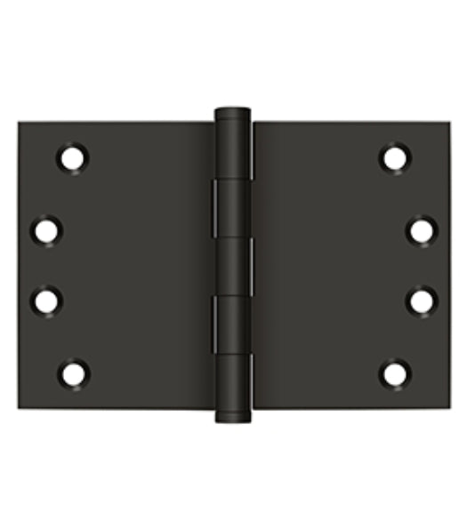 4 x 6 Solid Brass Wide Throw Hinge, Pair, Deltana DSB4060