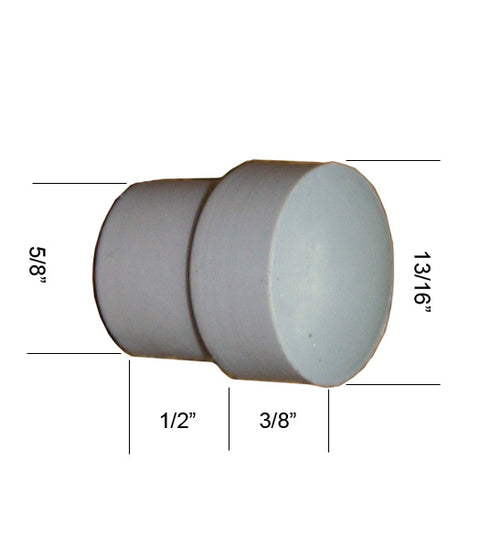 Replacement Rubber For Floor Door Stop, Deltana FDB218-RUBBER