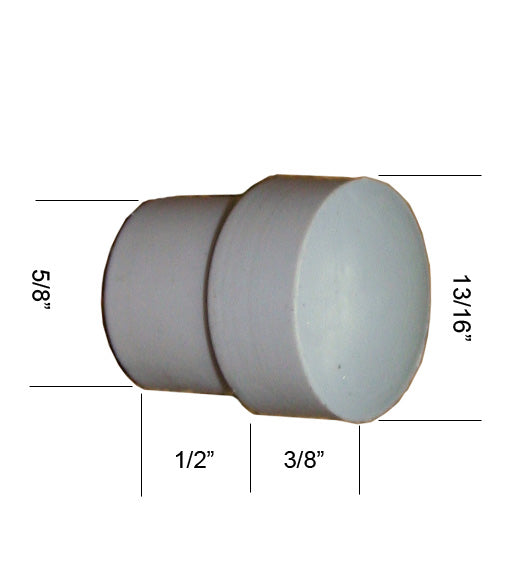 Replacement Rubber For Floor Door Stop, Deltana FDB218-RUBBER