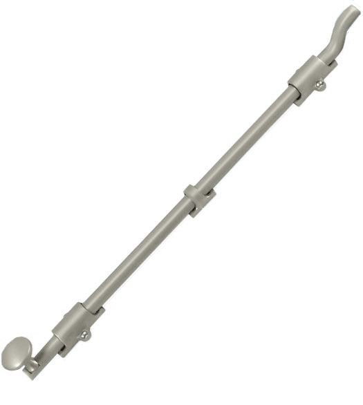 Solid Brass 18 Inch Offset Surface Bolt, Deltana FPG18