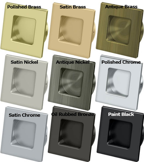 2-3/4 Inch Heavy Duty Square Flush Pull, Deltana FPS234
